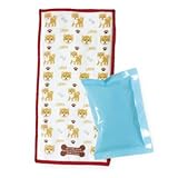 ジェルパック付きポケットタオル１組（柴犬） ４０組（４０×１カートン） 【40点】