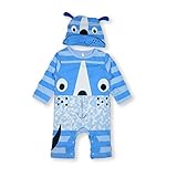 エルフ ベビー(Fairy Baby)ベビー着ぐるみロンパース フード付き 長袖 可愛いクマ模様 出産祝い 80cm