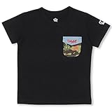 BABYDOLL（ベビードール） 親子ペア 胸ポケTシャツ-ベビー キッズ ジュニア 男の子 女の子 -0634K 90cm ブラック