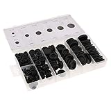 B Blesiya 電気ガスケットキット　ゴムグロメット　ガスケットリングツール　配線保護　柔軟性　全2スタイル - 170個