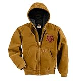 NCAAテキサスA & M AggiesメンズQuilted Flannel Lined Sandstone Active Jacket 3L ブラウン