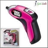 Black & Decker Power Screwdriver - Pink [並行輸入品]