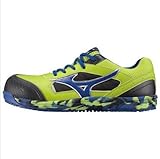 ◎MIZUNO（ミズノ） オールマイティ 紐タイプ(ワーキング)[メンズ] 足幅ワイド（3E相当） C1GA160035 35：ライトグリーン×ブルー 24.5
