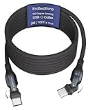 ENDLESSHINE TypeC TO TypeC USB C to C ケーブル 180°回転 PD 240W 急速充電 USB2.0 480MBPS データ転送タイプ C 180°回転 タイプ C-1m/1.8m/3m