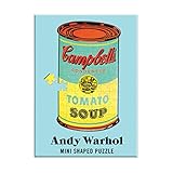 Andy Warhol ミニ シェイプ パズル キャンベルスープ缶