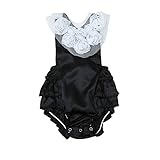 Tovadoo ベビー　ロンパース　ノースリーブ　花柄　ローズ　レース　夏　ポリエステル　可愛い　おしゃれ　遊園地　室内　結婚式 パーティー　出産祝い　新生児　女の子