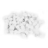 uxcell プレートサポート　棚受け　シルバートーン　ガラス棚　5mmピン　メタル　プラスチック　50個