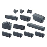 KOYOKOMA コネクタ 保護キャップ 保護カバー ホコリ防止 カバー キャップ USB MicroUSB Type-C パソコン コネクター PC タブレット （ブラック/Aタイプ）