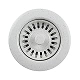 Houzer 190-9566 Speckled Granite Disposal Flange for 3.5-Inch Drain Openings, White [並行輸入品]