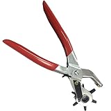 ハンディタイプ 6段階ダイヤル式 ベルトポンチ （2mm／2.5mm／3mm／3.5mm／4mm／4.5mm） ベルト穴あけ器