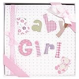 Whimsical PINK BABY GIRL's First PHOTO ALBUM/Newborn Infant GIRL/HOLDS 72 Photos 4 x 6/Great BABY SH