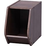 アイリスオーヤマ スタックボックス STB-200 ブラウン ホーム＆キッチン 収納 カラーボックス・ボックス型収納 [並行輸入品]