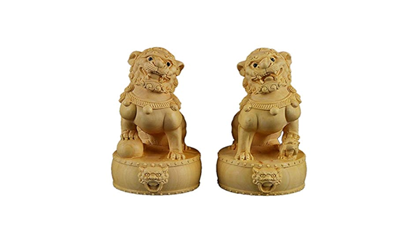 ☆a399、縁起物 魔除け・除災の守り神 獅子 ライオン置物 他出品、見て ...