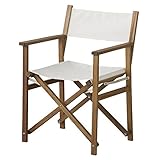 折りたたみディレクターチェア 【Patio】パティオ (屋外/ガーデン/アウトドア) NX-601WH ホワイト(白) 生活用品 インテリア 雑貨 花 ガーデニング ガーデンファニチャー チェア ベン