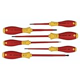 Wiha 35890 Insulated Slotted Phillips and Square Screwdriver Set, 6-Piece by Wiha