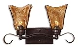 Uttermost 17 "インチVetraio 2-lt Vanityストリップ照明器具Oil Rubbed Bronze