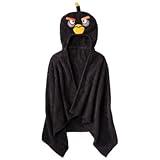 Angry Birdsブラックフード付きタオル