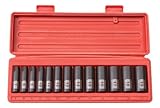 TEKTON 47925 3/8-Inch Drive Deep Impact Socket Set, 7-19mm, Metric, Cr-V, 6-Point, 13 Sockets [並行輸入品