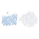 Baosity 約288個　ミニサイズ　おしゃぶり　チャーム　赤ちゃん　ベビーシャワー　パーティー　女の子　男の子　２色選べる　 - ブルークリア