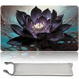MTG Playmat+Mtg ゲームパッド、mtg Mouse Padゲームパッド60*35 CM、カードゲームプレイマット TCGとカードゲームパッド、マウスパッドデスクトップパッド トレーディングカード カードゲームプレイマット (Black Lotus,No Zone)