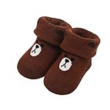 LINE FRIENDS 新生児立体ソックス LF13 ブラウン