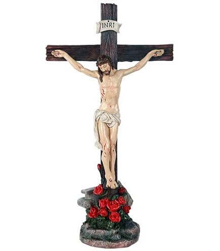 Amazon.co.jp: Ebros INRI 十字架に乗ったイエスキリスト