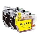 LC3111 ブラザーbrother用互換インクカートリッジLC3111BKブラック2本 LC3111Yイエロー1本 合計3本 対応機種：DCP-J582N J982N-W/B J978N-W/B J972N J973N-W/B J572N J577N J903N J893N J898N J998DN J998DWN J738DN J738DWN J981N