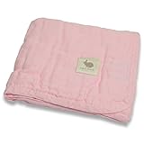 Fabric Plus 夢みるどうぶつえんガーゼケット さくらいろウサギ 85×105cm 綿100% 日本製
