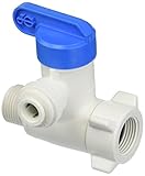 John Guest PASVPP1 Angle Stop Adapter Valve, 3/8" x 3/8" x 1/4" [並行輸入品]