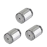 Housweetyシャワー ヘッド 温度で3色に色が変わる おもしろ LED　シャワー　円形
