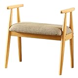 玄関ベンチ 木製 玄関椅子 天然木スツール 玄関スツール おしゃれ 高さ58.5cm （ ナチュラル ） VLUSH