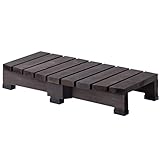 SINAPP 縁台 ガーデニング ステップ 階段 踏み台 ベランダ 庭 SIK2039 (ダークブラウン)