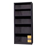 小島工芸 日本製 組立不要 健康仕様のFフォースター 耐荷重に優れた中がしっかりつまった丈夫な棚板 高さ180.3cm オープンラック 75アコードH ウェンジ [幅75.3cm 奥行30.5cm] 2354033