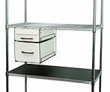 【ポイント5倍】メタルラック ランキング入賞 ルミナス スチールラック 棚 シェルフ 幅30 奥行50【径25mm 奥行46cmラック専用】 ディスプレイラックオリジナル 吊下げボックスシリーズ 2段タイプ 幅27cm【幅27×奥行46.5