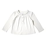 10mois オーガニックホワイト長袖Tシャツ 80cm 15134