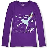 THE CHILDREN'S PLACE(ザ・チルドレンズプレイス) グリッターアイスガール&パピーグラフィックティ トップス長袖Tシャツ 10～12歳【並行輸入】