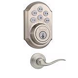 Kwikset SmartCode 910電子デッドボルトfeaturing Z - Waveテクノロジーwith Tustin Passageレバー 99100-005-LKIT