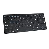 HEEGIN iPad 用 Bluetooth キーボード - 携帯電話、タブレット PC ワイヤレスキーボード、Mac、MacBook Pro/Air、iMac、Mac Mini、ラップトップ、PC と互換性あり - ホワイト (黒)