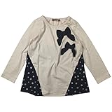 《H28年秋冬物》 nico hrat(ニコフラート) 製品洗い加工済み 42/2天竺スノー長袖Tシャツ 95cm /NV NO.B-260270