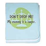 CafePress – ないDrop Me 。My Mommy Is A lawyer. Baby Blanket – スーパーソフトベビー毛布、新生児おくるみ 標準 ブルー 048691073125