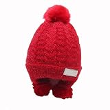 Zhhyltt ベビーハット Baby Boys Girls Cute Warm Earflap Cap Winter Knit Hat