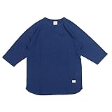 [ジェーイーモーガン] Tシャツ ワッフル ラグラン７分袖クルーＴ ネイビー