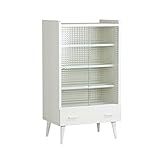 食器棚 キャビネット 本棚 完成品 aster 600MG ガラスキャビネット ホワイトウッド