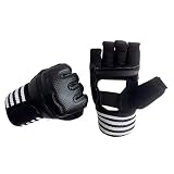 Tdoutop ボクシングハンドラップインナーグローブテコンドーMMAトレーニング用ミッツの下でのパンチトレーニング, 黒XXL