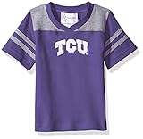 NCAA TCU Horned Frogs幼児用男の子サッカーシャツ、パープル、2