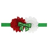 Zhhlaixing ベビー小物 Christmas Girl Headband Infant Headdress Handmade Sequins Bowknot Hairband Hair Acc