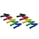 Dolity 4mmバナナプラグに対応　10ピース　マルチメーター　テスト　プローブ　クロコダイル　アリゲーター　クリップ　小型 軽量