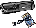 Fenix TK35UE V2.0 (TK35UEV2) 5000ルーメン タクティカル懐中電灯 バッテリーとLumenTac USB充電器セット