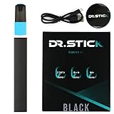 旧型ドクタースティック 電子タバコ スターターキット お試しメンソール付き ニコチン無し ベイプ オリジナルステッカー付き (ブラック)