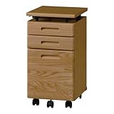 国産 完成品 天板昇降タイプ ワゴンアルト ライトカラー[幅31.4cm 奥行42cm] 1246650